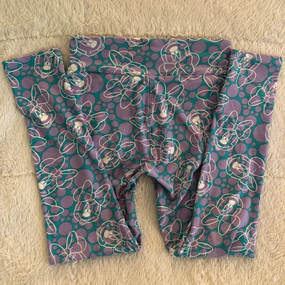 LuLaRoe OS Leggings Minnie Mouse - Picture 3 of 3